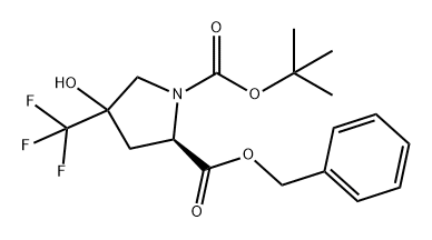 1610033-01-6 1,2-Pyrrolidinedicarboxylic acid, 4-hydroxy-4-(trifluoromethyl)-, 1-(1,1-dimethylethyl) 2-(phenylmethyl) ester, (2R)-