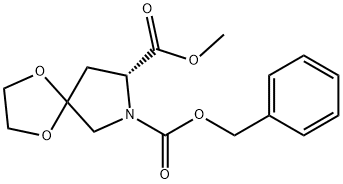 1,4-Dioxa-7-azaspiro[4.4]nonane-7,8-dicarboxylic acid, 8-methyl 7-(phenylmethyl) ester, (8R)-|