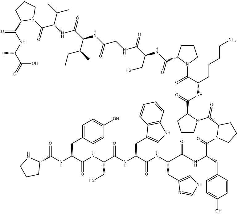 HCV-1 E2 PROTEIN (484-499),161012-10-8,结构式