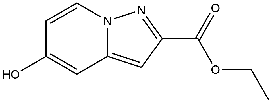 Ethyl 5-hydroxypyrazolo[1,5-a]pyridine-2-carboxylate 化学構造式