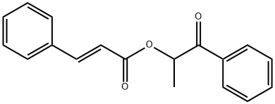 1-oxo-1-phenylpropan-2-yl (E)-cinnamate Structure