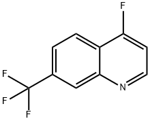 4-Fluoro-7-(trifluoromethyl)quinoline Struktur