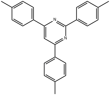 Pyrimidine, 2,4,6-tris(4-methylphenyl)- Structure