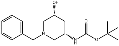 (3S,5R)-(1-Benzyl-5-hydroxy-piperidin-3-yl)-carbamic acid tert-butyl ester