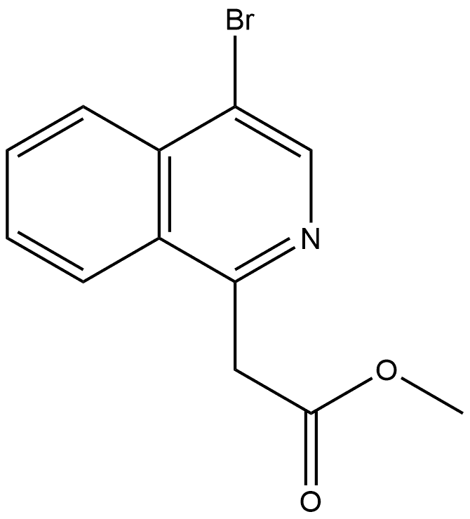 methyl 2-(4-bromoisoquinolin-1-yl)acetate Structure