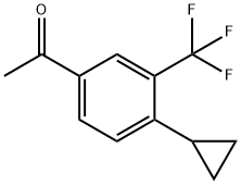 Ethanone, 1-[4-cyclopropyl-3-(trifluoromethyl)phenyl]-|