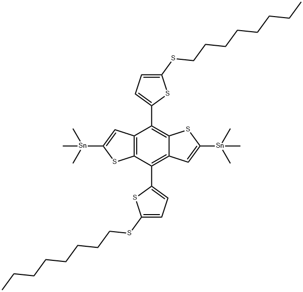 1612759-76-8 2,6-bis(triMethyltin)-(4,8-bis(5-(octylthio)thiophen-2-yl)benzo[1,2-b:4,5-b']dithiophene)