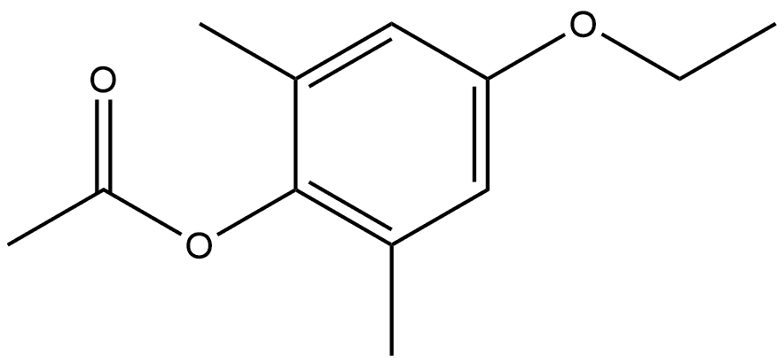 Phenol, 4-ethoxy-2,6-dimethyl-, 1-acetate Structure