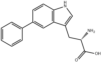 L-Tryptophan, 5-phenyl- 化学構造式