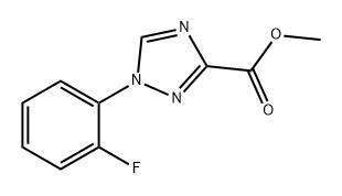 1H-1,2,4-Triazole-3-carboxylic acid, 1-(2-fluorophenyl)-, methyl ester Structure