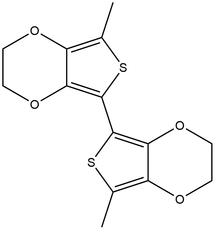 7,7'-DIMETHYL-2,2',3,3'-TETRAHYDRO-5,5'-BITHIENO[3,4-B][1,4]DIOXINE,1613033-88-7,结构式