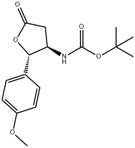 Carbamic acid, N-[(2S,3R)-tetrahydro-2-(4-methoxyphenyl)-5-oxo-3-furanyl]-, 1,1-dimethylethyl ester