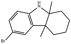 6-溴-2,3,4,4A,9,9A-六氢-4A,9A-二甲基-1H-卡唑,1613224-99-9,结构式