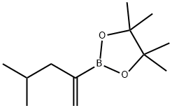1,3,2-Dioxaborolane, 4,4,5,5-tetramethyl-2-(3-methyl-1-methylenebutyl)- Struktur