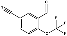 Benzonitrile, 3-formyl-4-(trifluoromethoxy)- Struktur