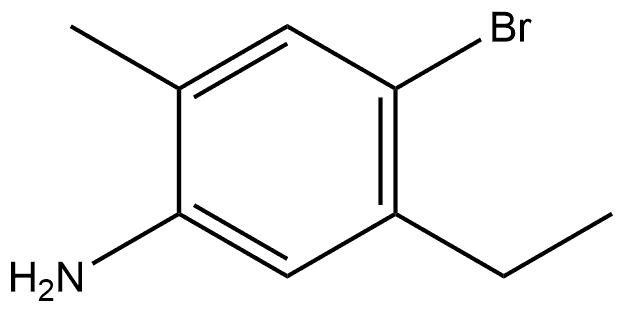 4-Bromo-5-ethyl-2-methylbenzenamine Structure