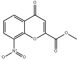 Methyl 8-nitro-4-oxo-4H-chromene-2-carboxylate Structure