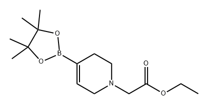 1(2H)-Pyridineacetic acid, 3,6-dihydro-4-(4,4,5,5-tetramethyl-1,3,2-dioxaborolan-2-yl)-, ethyl ester Struktur