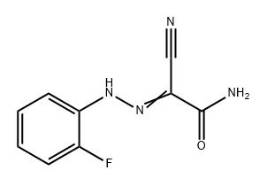 Acetamide, 2-cyano-2-[2-(2-fluorophenyl)hydrazinylidene]- Structure