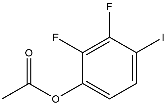 Phenol, 2,3-difluoro-4-iodo-, 1-acetate Structure