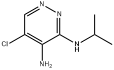 3,4-Pyridazinediamine, 5-chloro-N3-(1-methylethyl)- 化学構造式