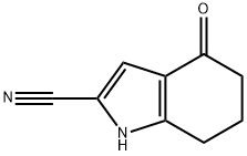 1H-Indole-2-carbonitrile, 4,5,6,7-tetrahydro-4-oxo- Struktur
