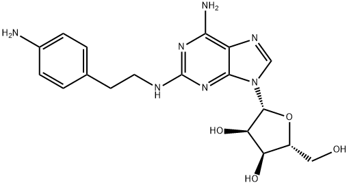 161536-30-7 (2R,3R,4S,5R)-2-(6-Amino-2-((4-aminophenethyl)amino)-9H-purin-9-yl)-5-(hydroxymethyl)tetrahydrofuran-3,4-diol