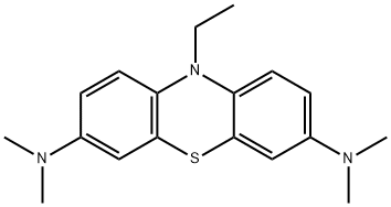 10H-Phenothiazine-3,7-diamine, 10-ethyl-N3,N3,N7,N7-tetramethyl- 结构式