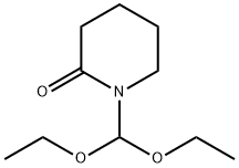 2-Piperidinone, 1-(diethoxymethyl)- Struktur
