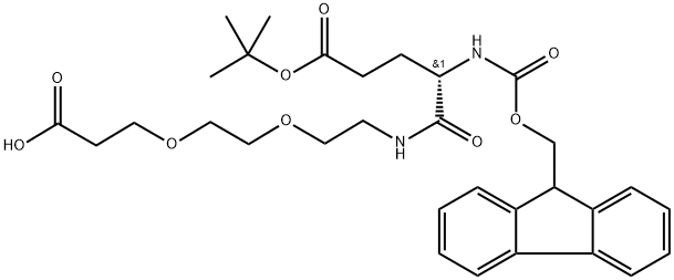 Fmoc-Glu(OtBu)-CONH-PEG2-propanoic acid Structure