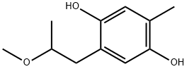 2-(2-METHOXYPROPYL)-5-METHYL-1,4-BENZENEDIOL Struktur