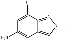 2H-Indazol-5-amine, 7-fluoro-2-methyl- Struktur