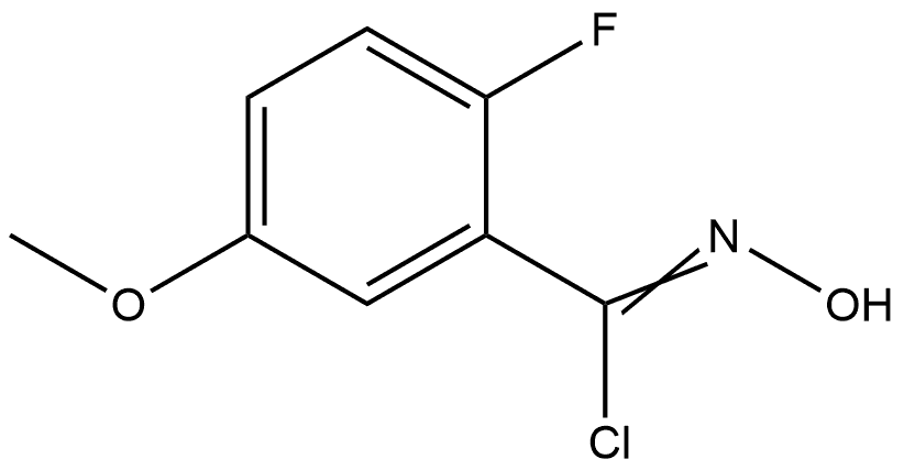 2-Fluoro-N-hydroxy-5-methoxybenzimidoyl Chloride Structure