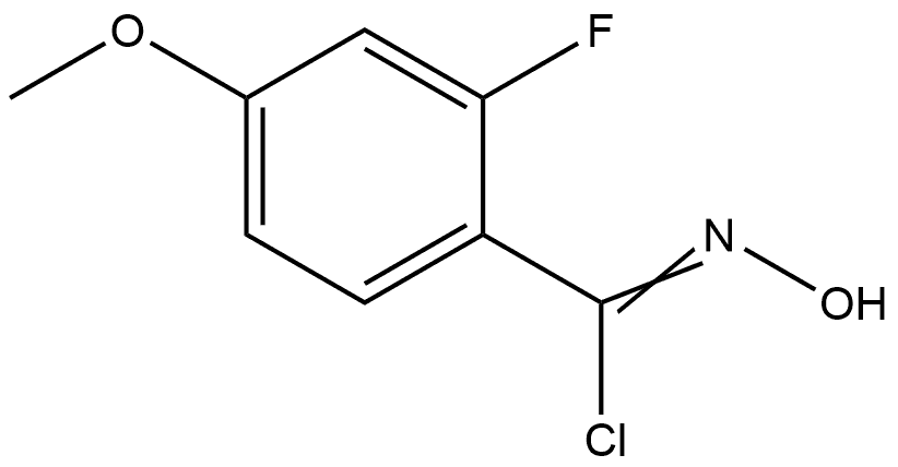 2-氟-N-羟基-4-甲氧基亚氨代苯甲酰氯 结构式