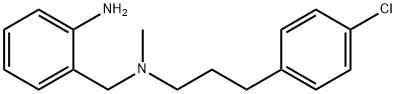 2-[[3-(4-chlorophenyl)propyl-methyl-amino]methyl]aniline 化学構造式