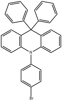 Acridine, 10-(4-bromophenyl)-9,10-dihydro-9,9-diphenyl- 化学構造式