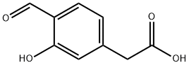 Benzeneacetic acid, 4-formyl-3-hydroxy- Struktur