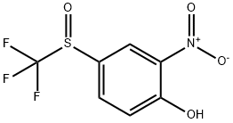 Phenol, 2-nitro-4-[(trifluoromethyl)sulfinyl]- Structure