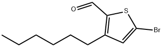 2-Thiophenecarboxaldehyde, 5-bromo-3-hexyl- Struktur