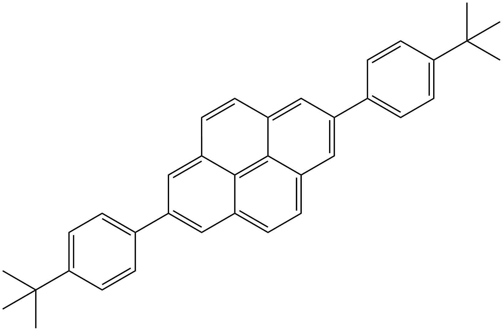 2,7-bis(4-tert-butylphenyl)pyrene Structure