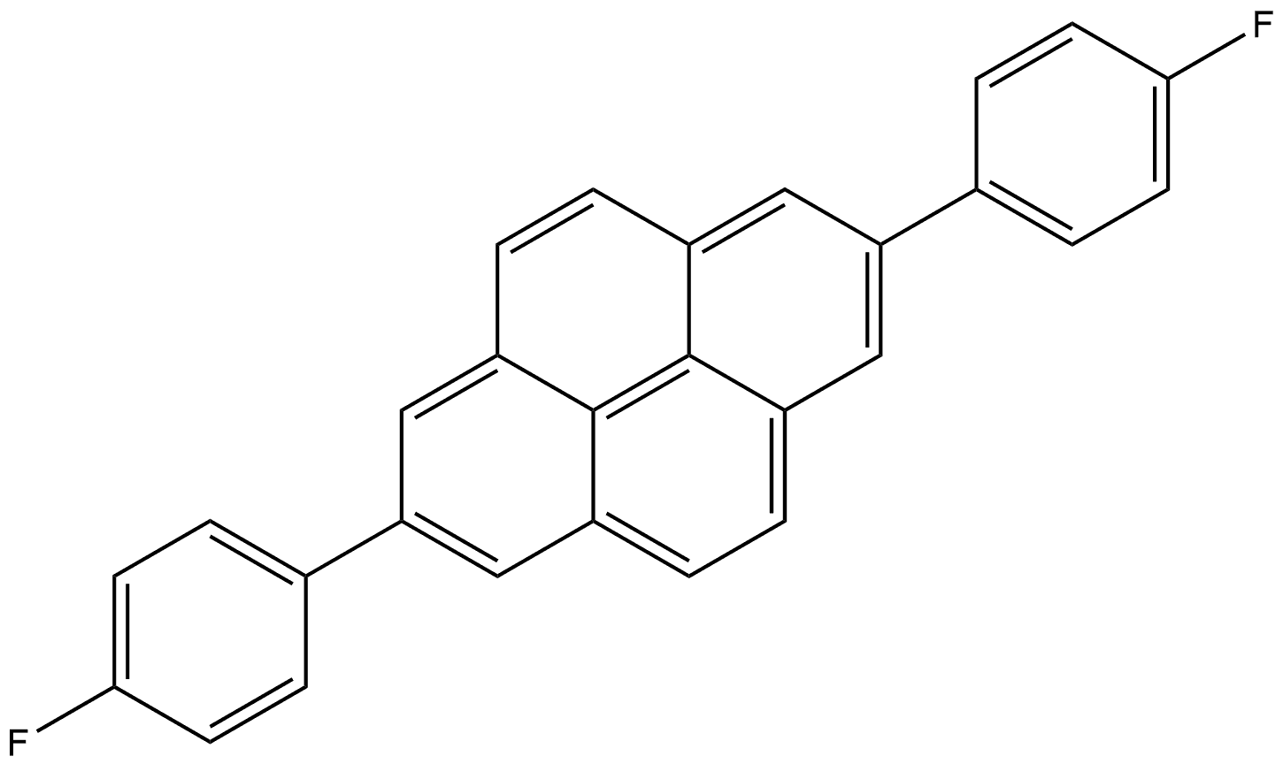 2,7-bis(4-fluorophenyl)pyrene Structure