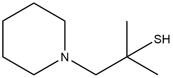 1-Piperidineethanethiol, α,α-dimethyl- Structure