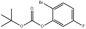Carbonic acid, 2-bromo-5-fluorophenyl 1,1-dimethylethyl ester Structure