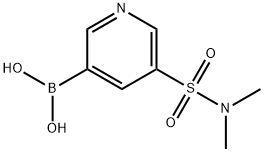 Boronic acid, B-[5-[(dimethylamino)sulfonyl]-3-pyridinyl]- Structure