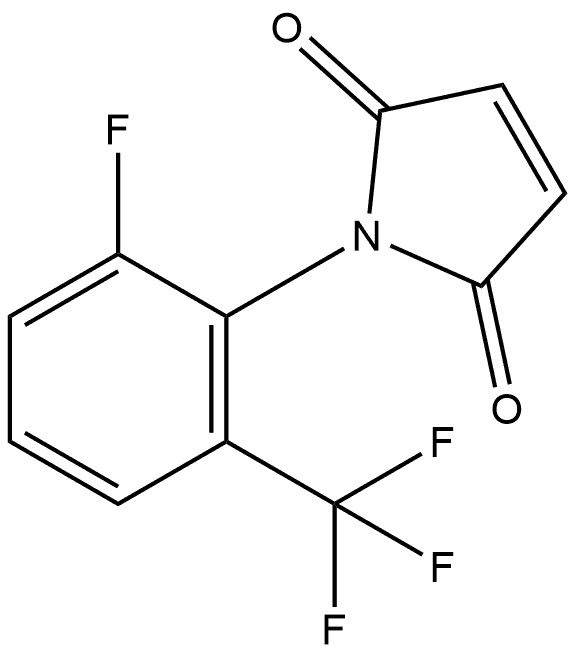 1-[2-Fluoro-6-(trifluoromethyl)phenyl]-1H-pyrrole-2,5-dione Structure