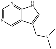 7H-Pyrrolo[2,3-d]pyrimidine-5-methanamine, N,N-dimethyl-,1618-44-6,结构式