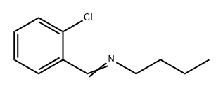 1-Butanamine, N-[(2-chlorophenyl)methylene]- 化学構造式