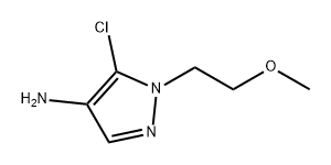 1H-Pyrazol-4-amine, 5-chloro-1-(2-methoxyethyl)- Struktur