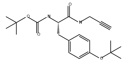 1,1-二甲基乙基N-[(1S)-1-[[4-(1,1-二甲基乙氧基)苯基]甲基]-2-氧代-2-(2-丙炔-1-基氨基)乙基]氨基甲酸酯,1618664-18-8,结构式