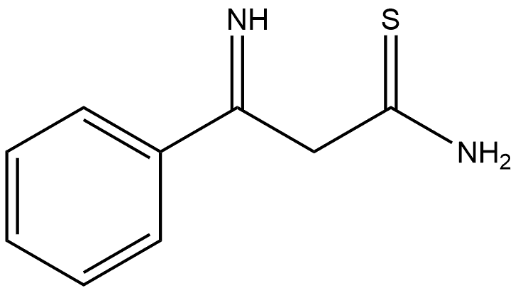 Benzenepropanethioamide, β-imino- Structure